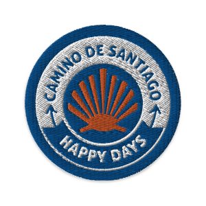 Camino de Santiago Embroidered Patch – "Happy Days"